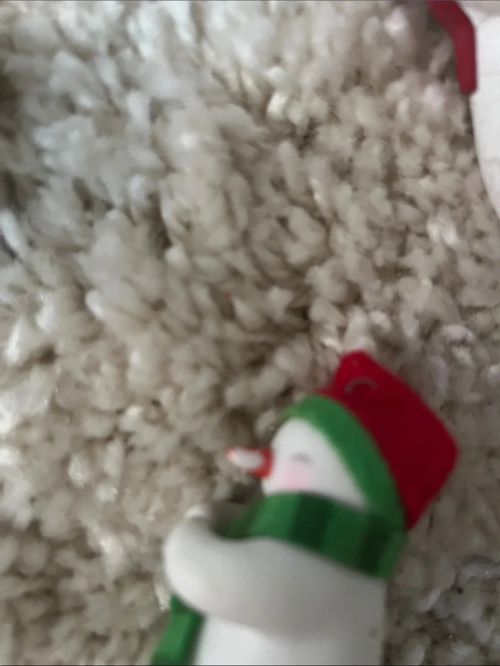 White and Red Snowman Holiday Ornaments  hallmark